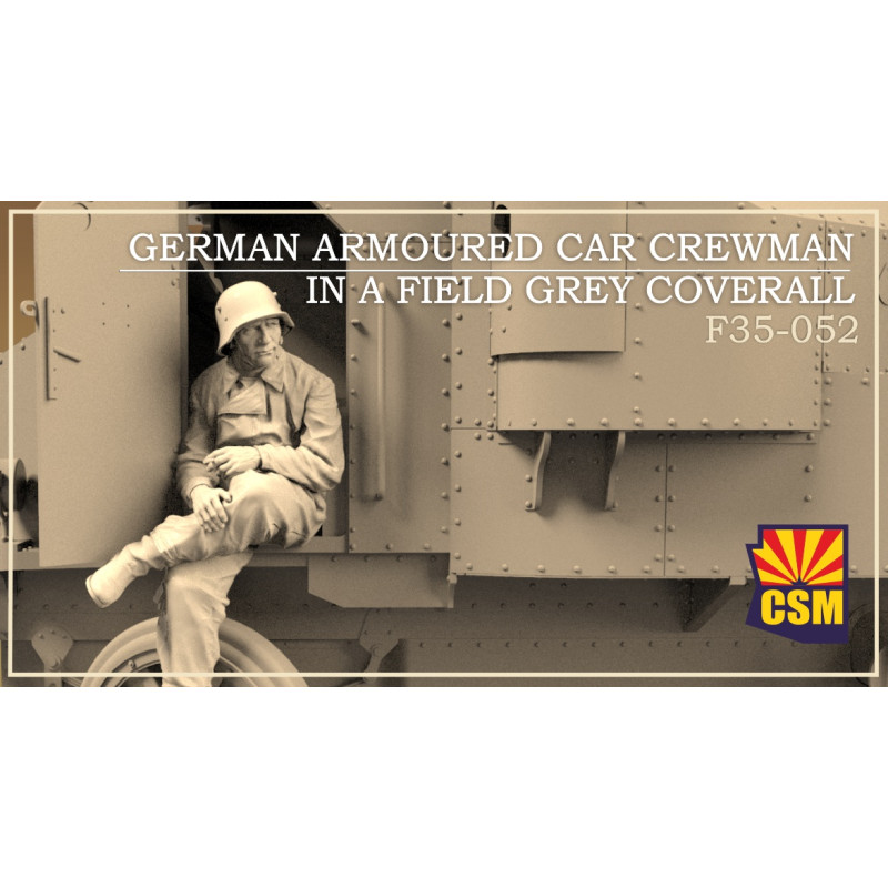 1:35 German Armoured Car Crewman in Field Grey Coverall
